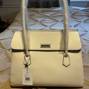 London Fog leather tote